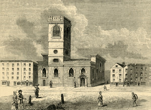 'The Church of Allhallows the Great in 1784', (c1872). Creator: Unknown.