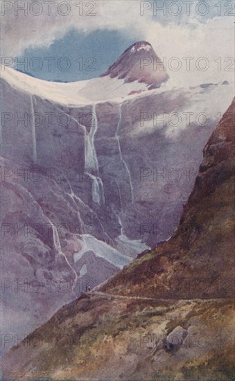 'On M'Kinnon's Pass, New Zealand', 1923. Creator: Frank Wright.