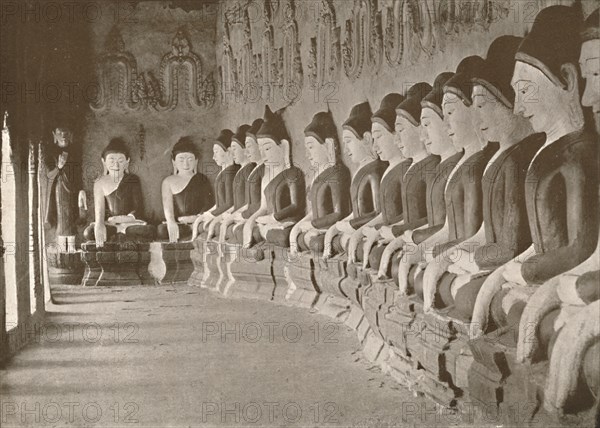 'Interior of Buddhist Temple, Sagaing', 1900. Creator: Unknown.