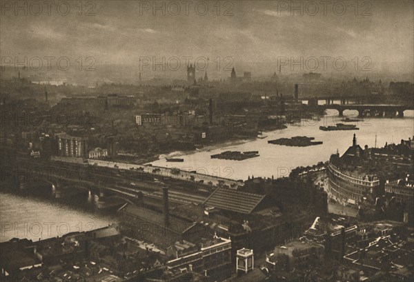 'A Farewell Look at Wonderful London from the Cross on St. Paul's Dome', c1935. Creator: Unknown.