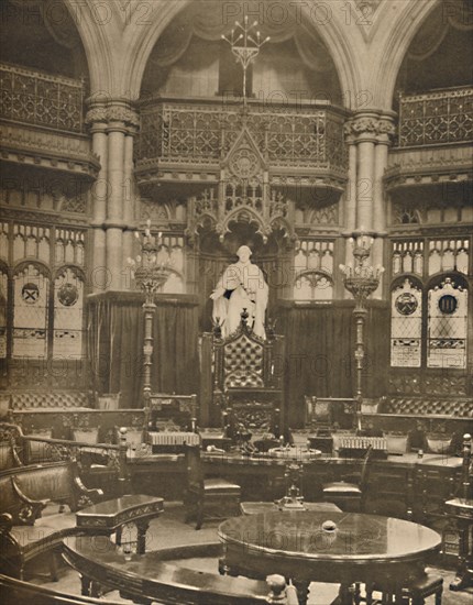 'George III. Presides in the Common Council Chamber in the Guildhall', c1935. Creator: King.