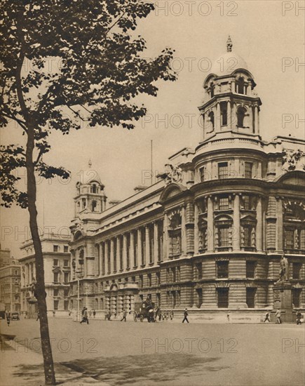 'The Brains of Defence: British War Office in Whitehall', c1935. Creator: Donald McLeish.