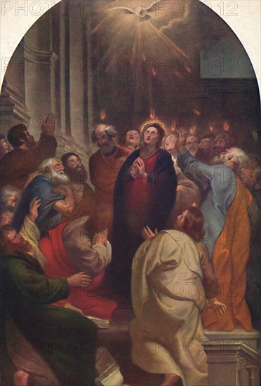 'The Descent of the Holy Spirit', 1619, (1914). Creator: Peter Paul Rubens.