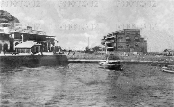 'The Landing Stage. Aden', c1918-c1939. Creator: Unknown.