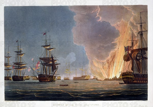 The Battle of the Nile, 1st August 1798 (1816). Artist: Bailey