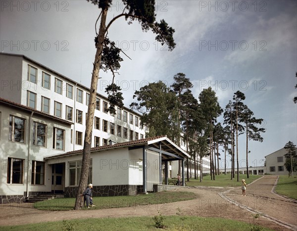 Newly built block of flats, Helsinki, Finland, 1970s. Artist: Göran Algård