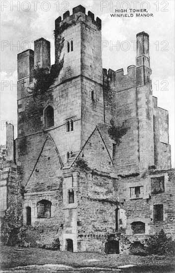 The High Tower, Wingfield Manor, near Alfreton, Derbyshire, c1915. Artist: Unknown