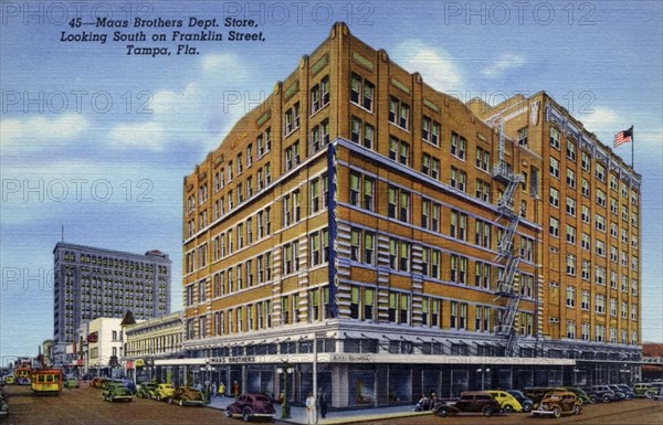 Maas Brothers department store, Tampa, Florida, USA, 1940. Artist: Unknown