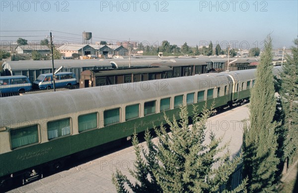 Railway station where Agatha Christie arrived, Mosul, Iraq, 1977.