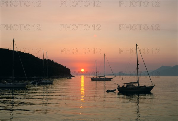 Sunset, Cavtat, Croatia.