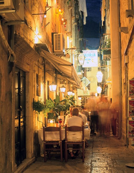 Restaurant, Dubrovnik, Croatia.