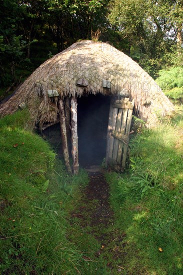 Black house, Colbost Folk Museum, Skye, Highland, Scotland.