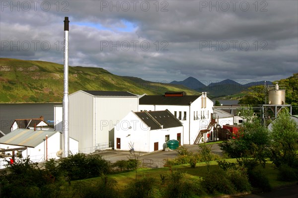 Talisker Distillery, Isle of Skye, Highland, Scotland.