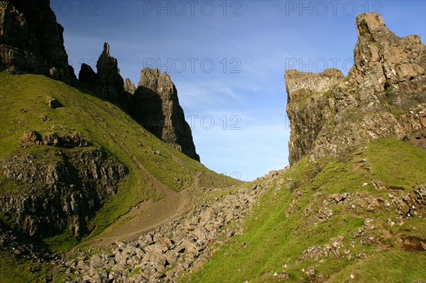 Quiraing, Isle of Skye, Highland, Scotland.