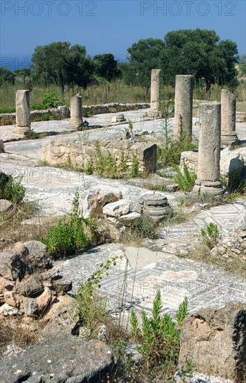 Ruins of the Basilica of Ayia Trias, Famagusta, North Cyprus.