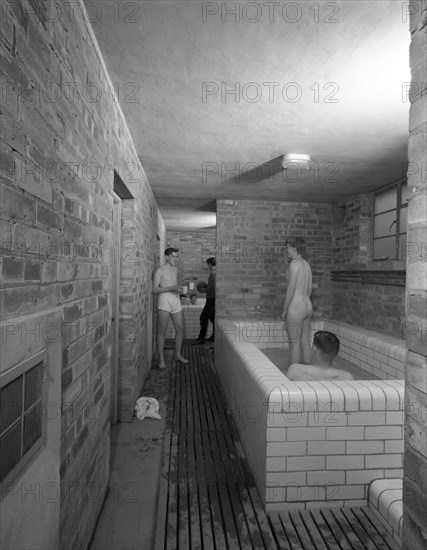 Sheffield United FC training ground bathroom, Sheffield, South Yorkshire, 1961. Artist: Michael Walters