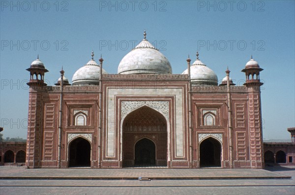 Taj Mahal Mosque, Agra, India.