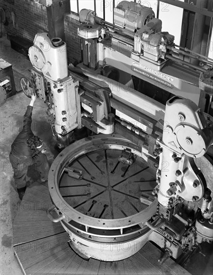 Checking finished castings at AT Green & Sons Ltd foundry, Rotherham, South Yorkshire, 1963. Artist: Michael Walters