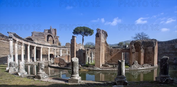 The Maritime Theatre at Hadrian's Villa, Tivoli, Italy. Artist: Samuel Magal