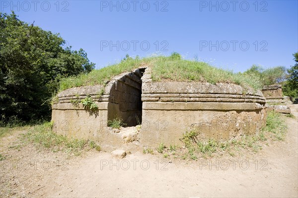 Etruscan tombs at Cerveteri, Italy. Artist: Samuel Magal