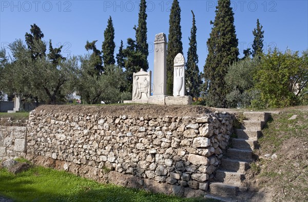 The ancient cemetery in Kerameikos, Athens, Greece. Artist: Samuel Magal