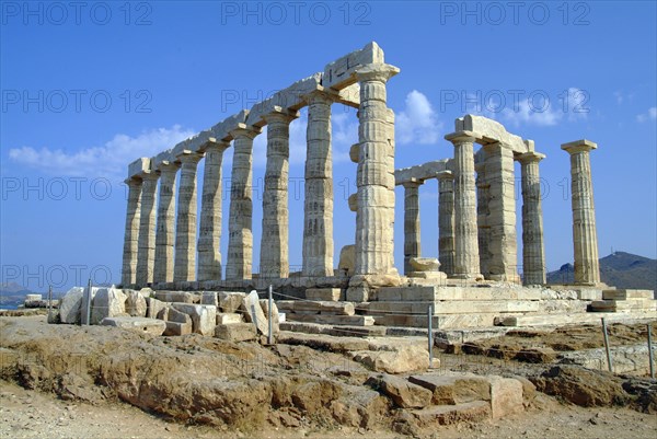 The Temple of Poseidon, Cape Sounion, Greece. Artist: Samuel Magal