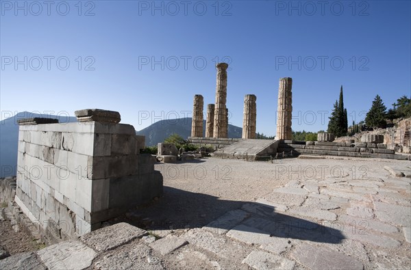 The Temple of Apollo, Delphi, Greece. Artist: Samuel Magal