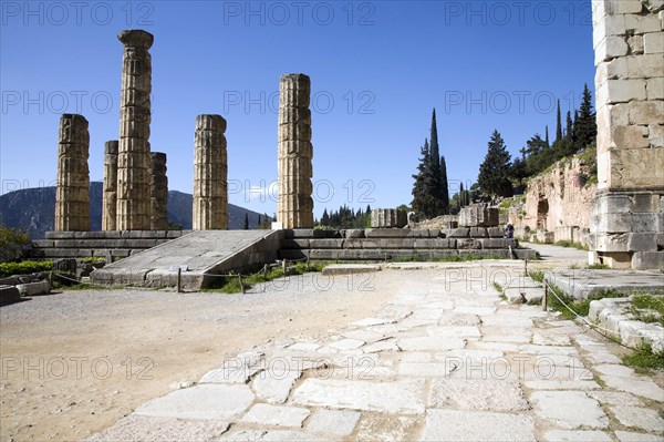 The Temple of Apollo, Delphi, Greece. Artist: Samuel Magal