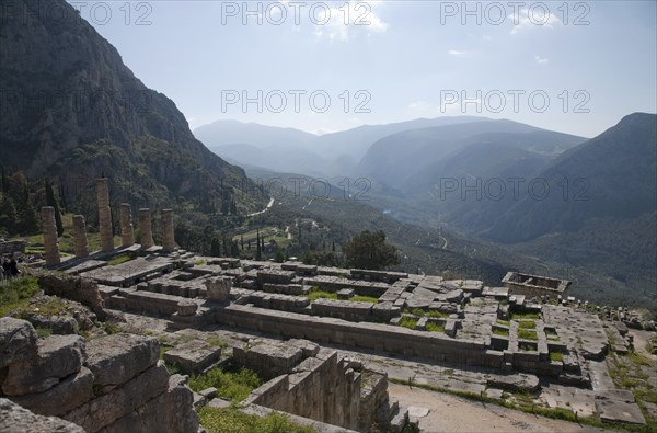 The Temple of Apollo, Delphi, Greece. Artist: Samuel Magal