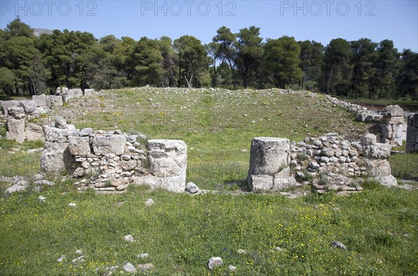 The Odeon at Epidauros, Greece. Artist: Samuel Magal