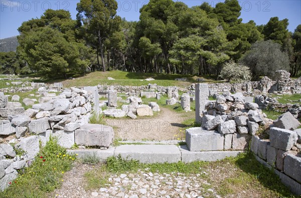 The Temple of the Egyptian Gods at Epidauros, Greece. Artist: Samuel Magal