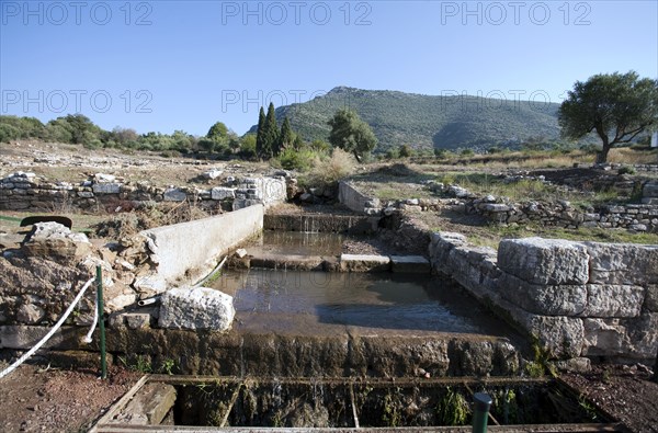 A water tunnel at Messene, Greece. Artist: Samuel Magal