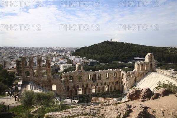 The Odeon of Herodes Atticus, Athens, Greece. Artist: Samuel Magal