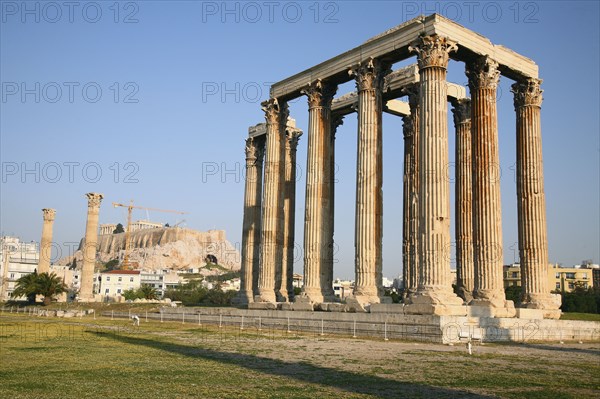 The Temple of Zeus Olympios, Athens, Greece. Artist: Samuel Magal