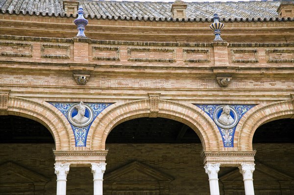 Plaza de Espana, Seville, Andalusia, Spain, 2007. Artist: Samuel Magal