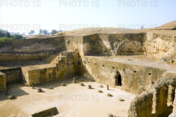 The inner courtyard of Servilia's Tomb, Carmona, Spain, 2007. Artist: Samuel Magal