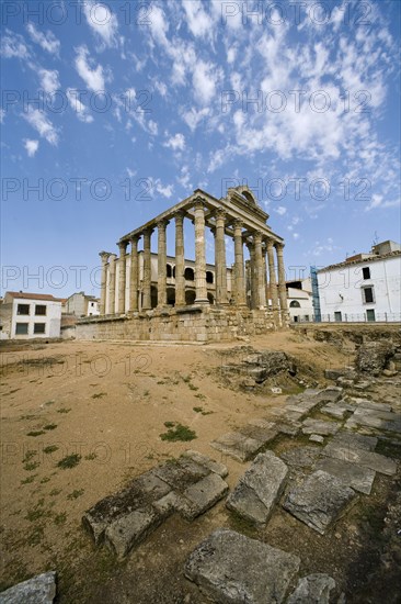 The Temple of Diana in Merida, Spain, 2007. Artist: Samuel Magal