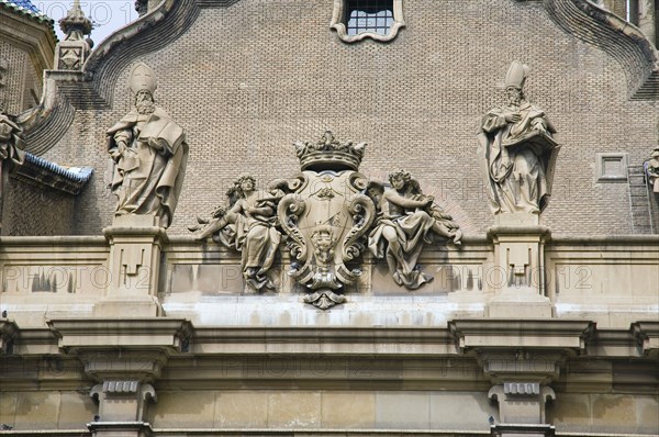 Architectural detail, Basilica of Our Lady of the Pillar, Zaragoza, Spain, 2007. Artist: Samuel Magal