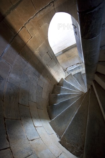 Spiral staircase, Beja Castle, Beja, Portugal, 2009.  Artist: Samuel Magal