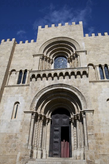 West facade of the Old Cathedral of Coimbra, Portugal, 2009. Artist: Samuel Magal