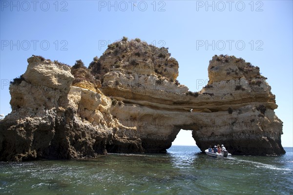 The cliffs at Praia de Dona Ana, Portugal, 2009. Artist: Samuel Magal