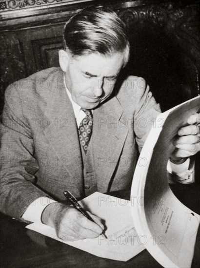 Henry A Wallace, American politician, 1930s. Artist: Unknown