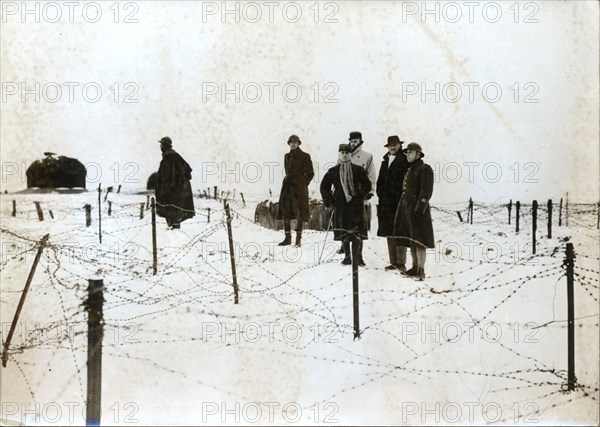 French General touring the Maginot Line, c1935-c1940. Artist: Unknown