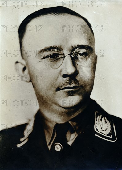 Heinrich Himmler, Reichsführer of the SS, c1930s-c1940s. Artist: Unknown