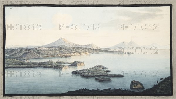 A bird's eye view of the territory raised by Volcanic Explosions, 1776.