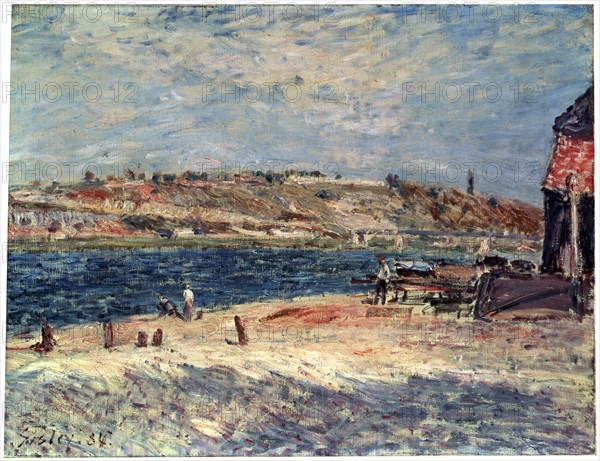 'River Banks at Saint-Mammès', 1884.  Artist: Alfred Sisley