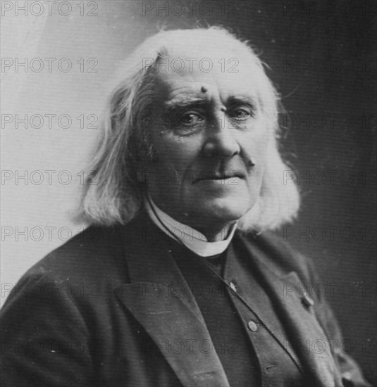 Franz Liszt, Hungarian composer and pianist, 1886. Artist: Nadar