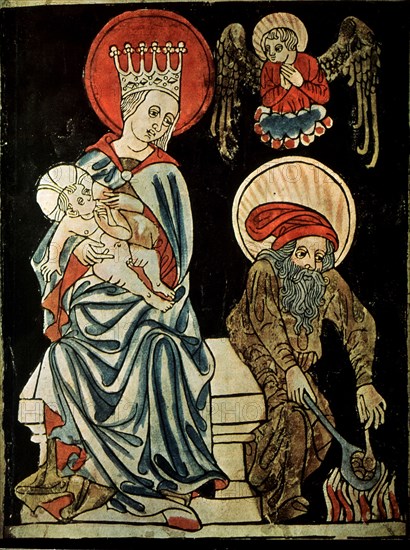 'Rest on the Flight into Egypt', c1410. Artist: German Master