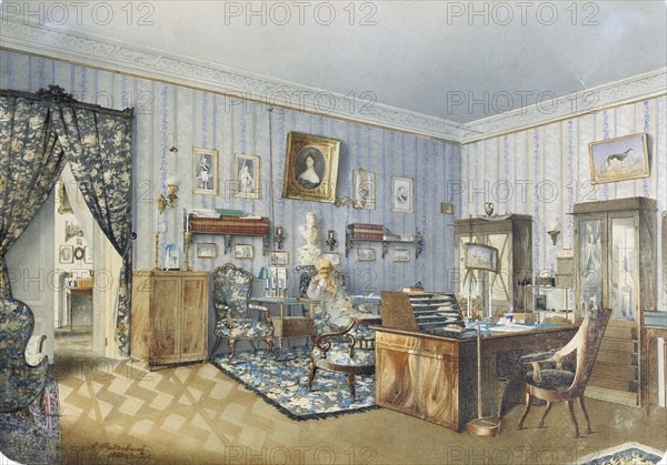 Interior, 1860.  Creator: Redkovsky, Andrei Alexeevich (1831-1909).