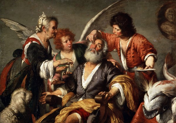 'The Healing of Tobit', c1635.  Artist: Bernardo Strozzi